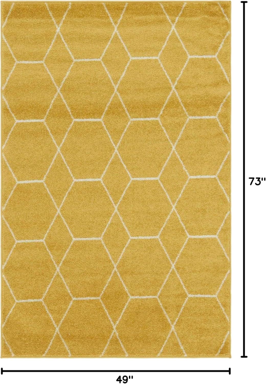 Unique Loom Trellis Frieze Geometric Trellis Indoor Woven Area Rug