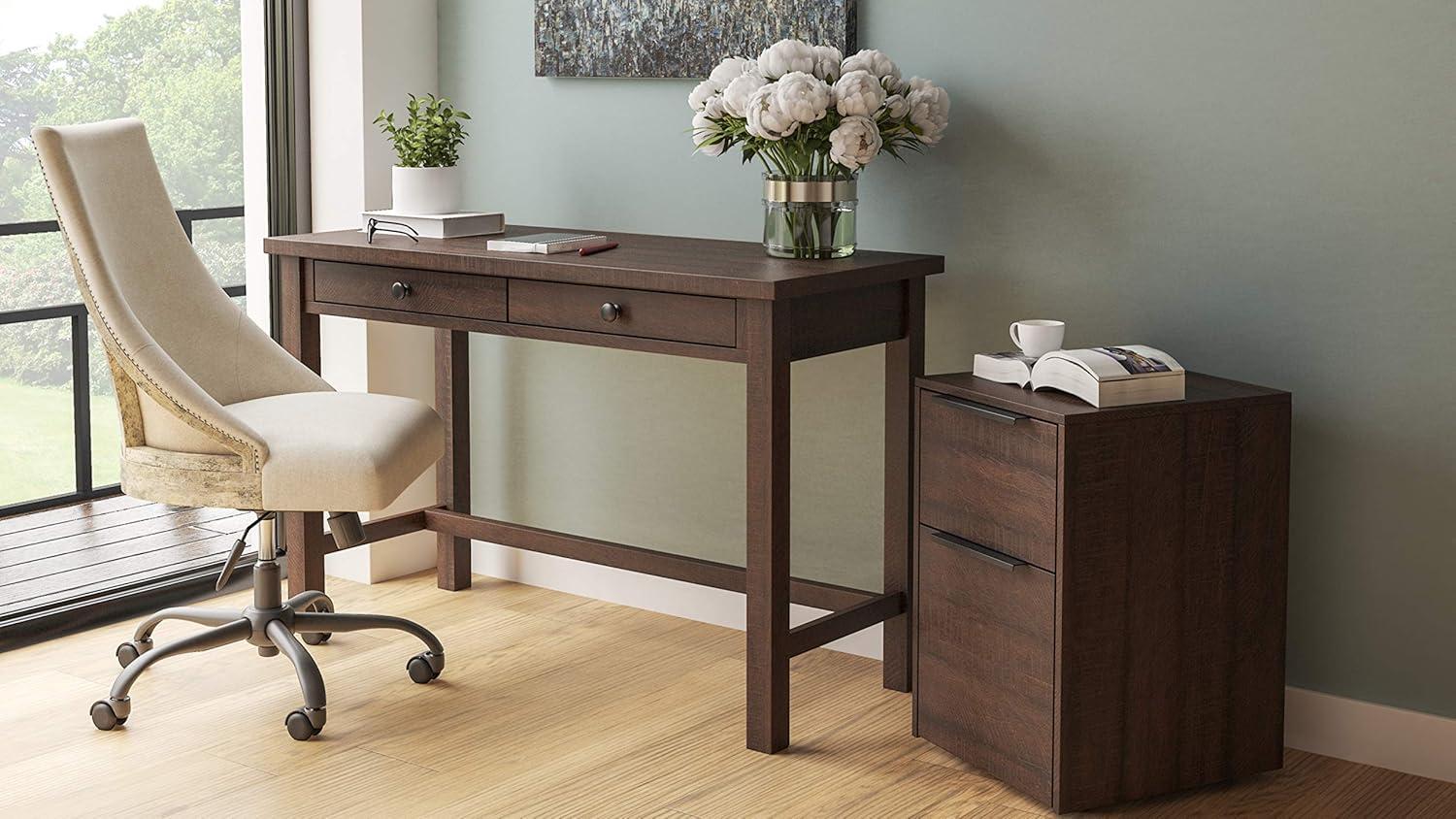 Large Arlenbry Home Office Desk Gray - Signature Design by Ashley: Contemporary Urban Style, Laminated Surface, Wood Composite