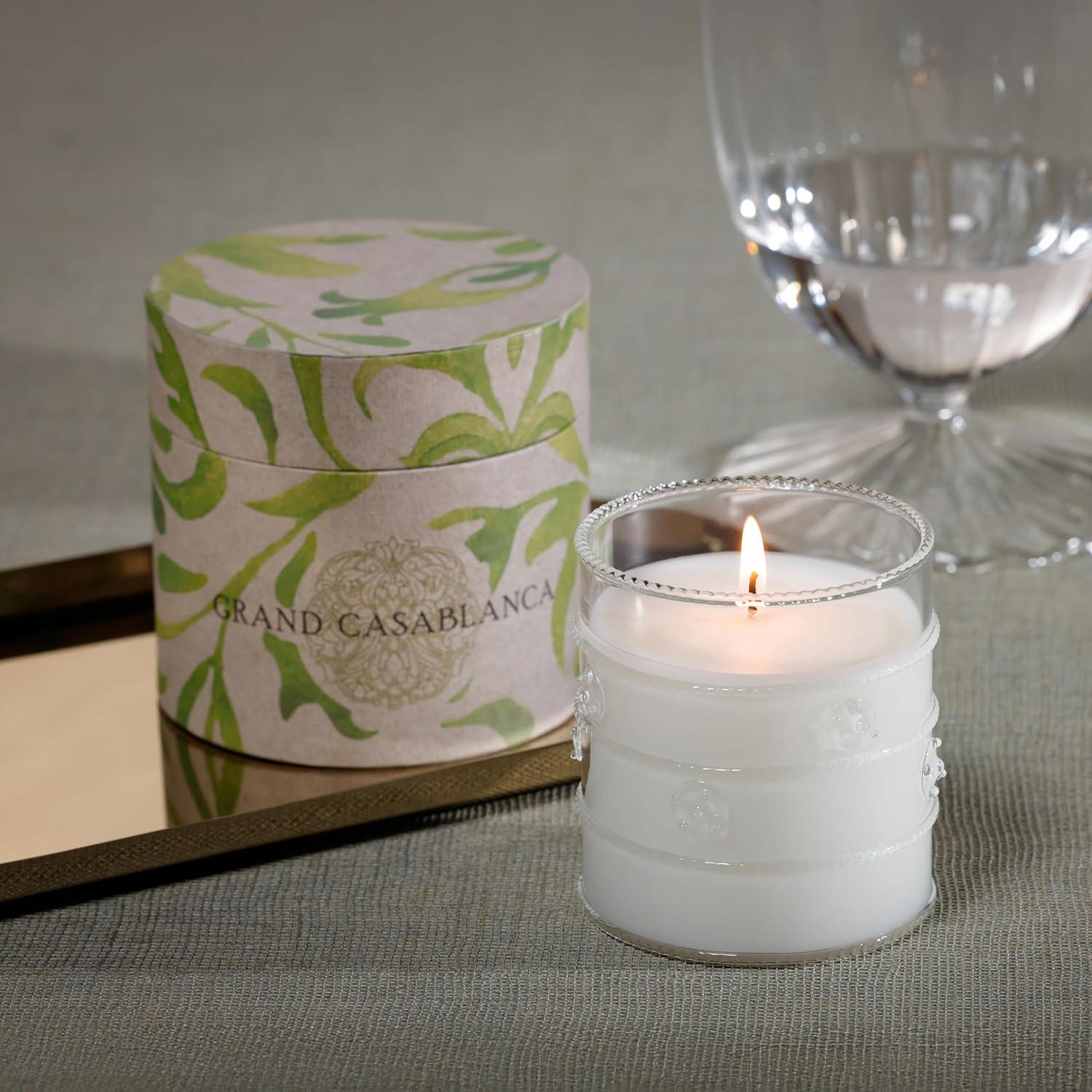 Zodax Grand Casablanca Scented Candle, Wild Tuberose