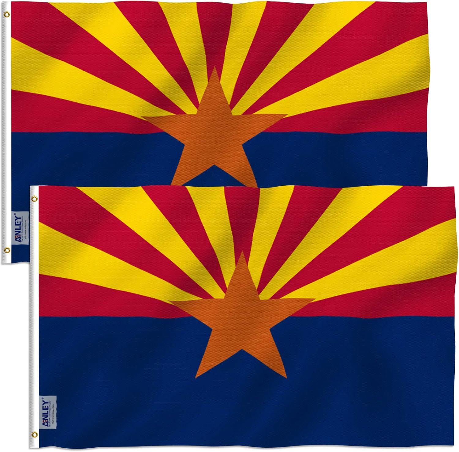 Arizona State 3x5 Foot Polyester Flag with Brass Grommets