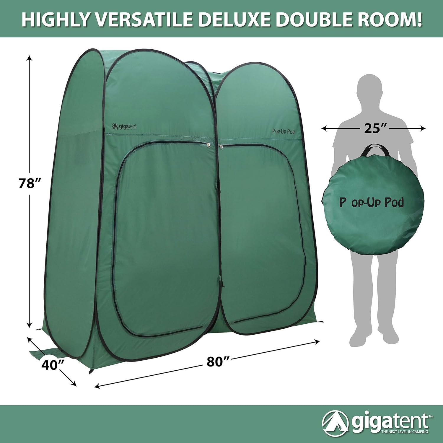 GigaTent 2 Person Pop up Beach Tent with Carry Bag