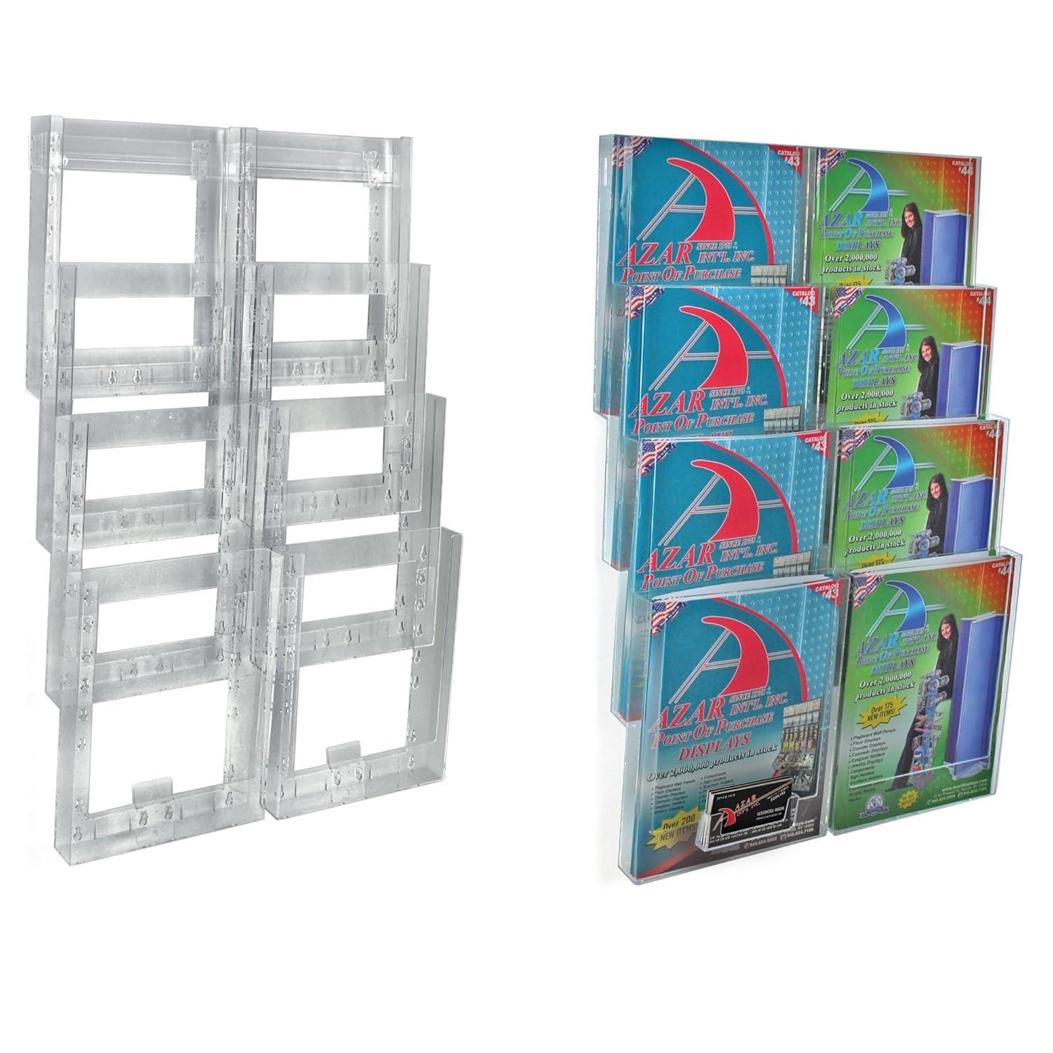 Azar Displays Eight-Pocket Letter Wall Mount