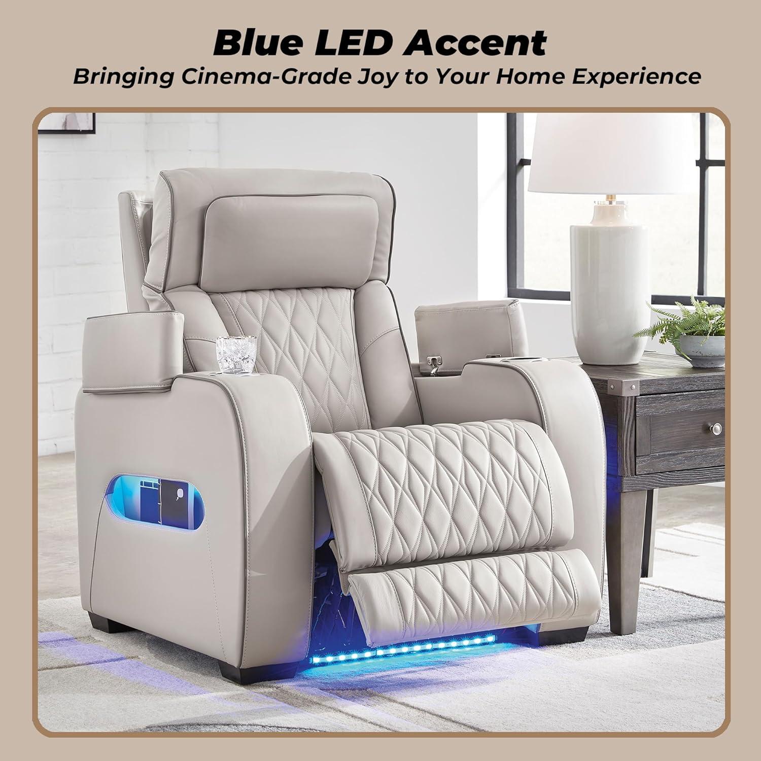 Signature Design by Ashley Boyington Gray Power Recliner