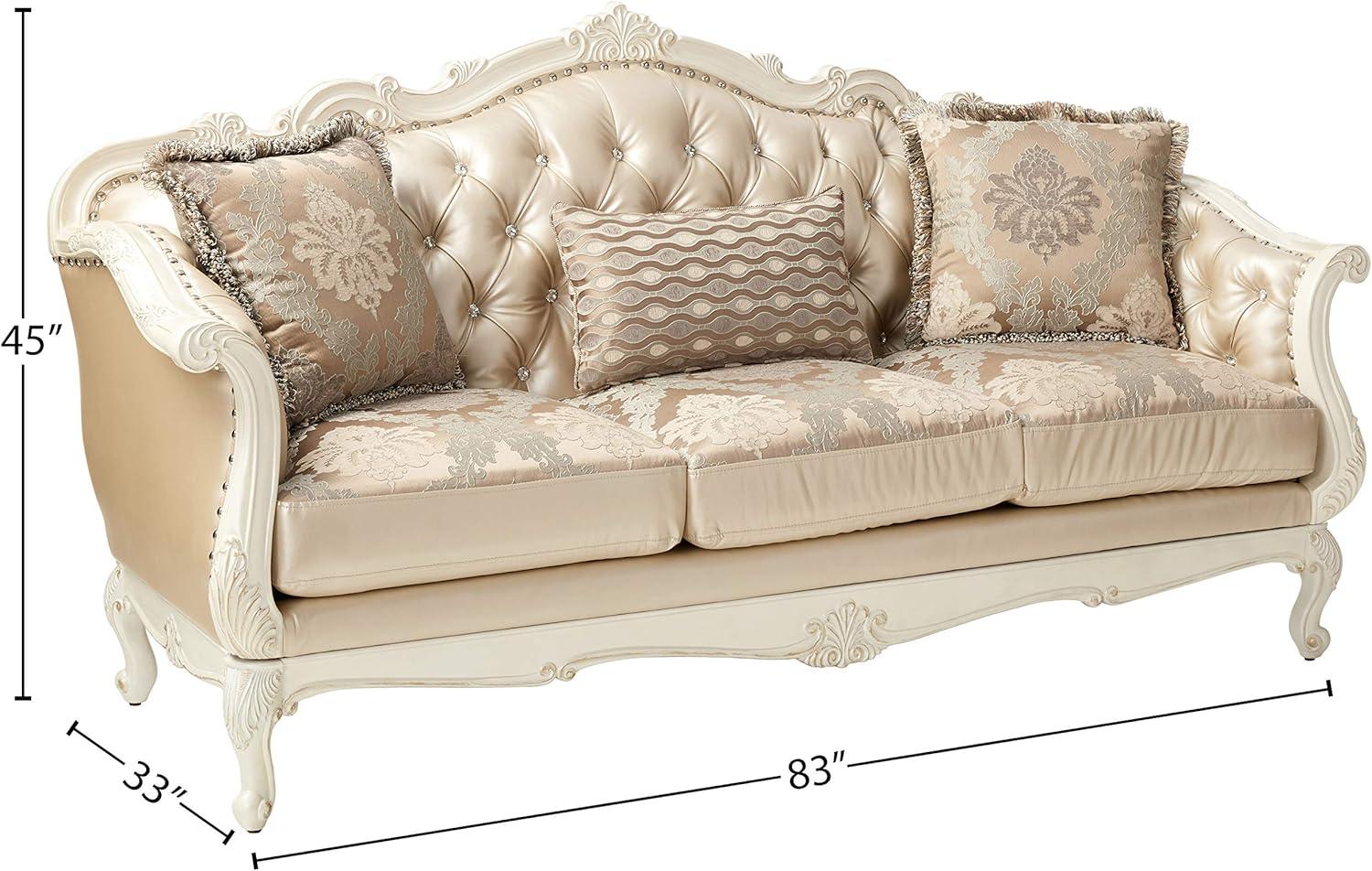 Andrew Home Studio Stella II 84'' Faux Leather Sofa