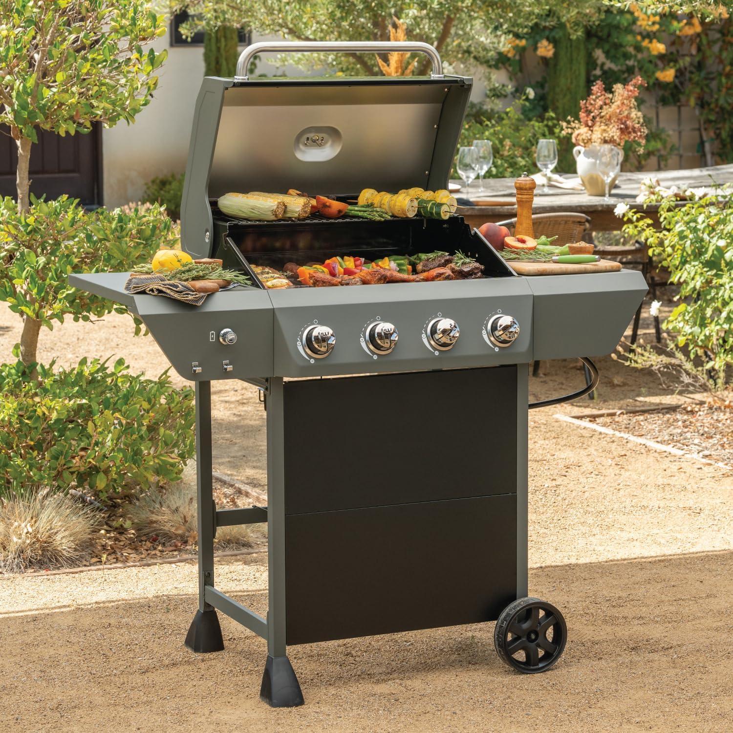 Megamaster 4 - Burner Freestanding Liquid Propane Gas Grill