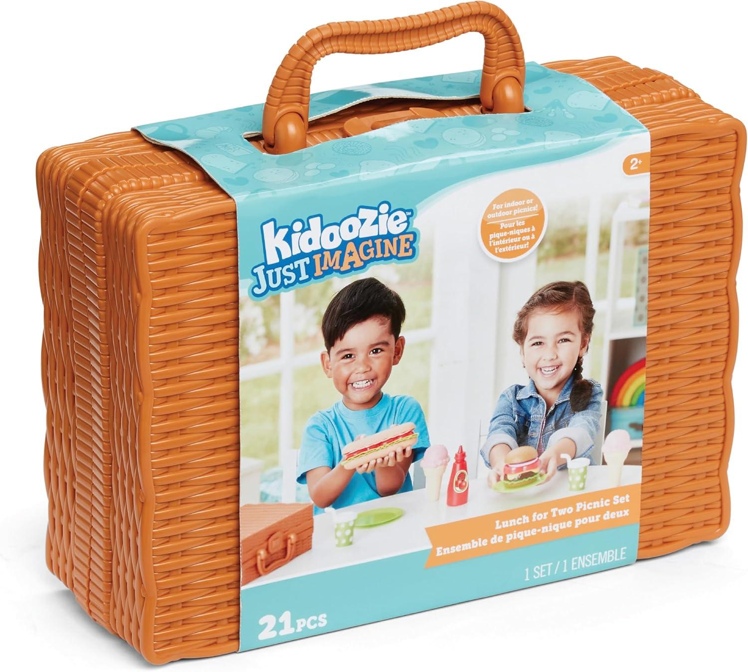 Kidoozie Lunch for Two Picnic Set - Spark Imaginative Feasts with Play Food Fun - The Perfect Indoor or Outdoor Playset for Ages 2+