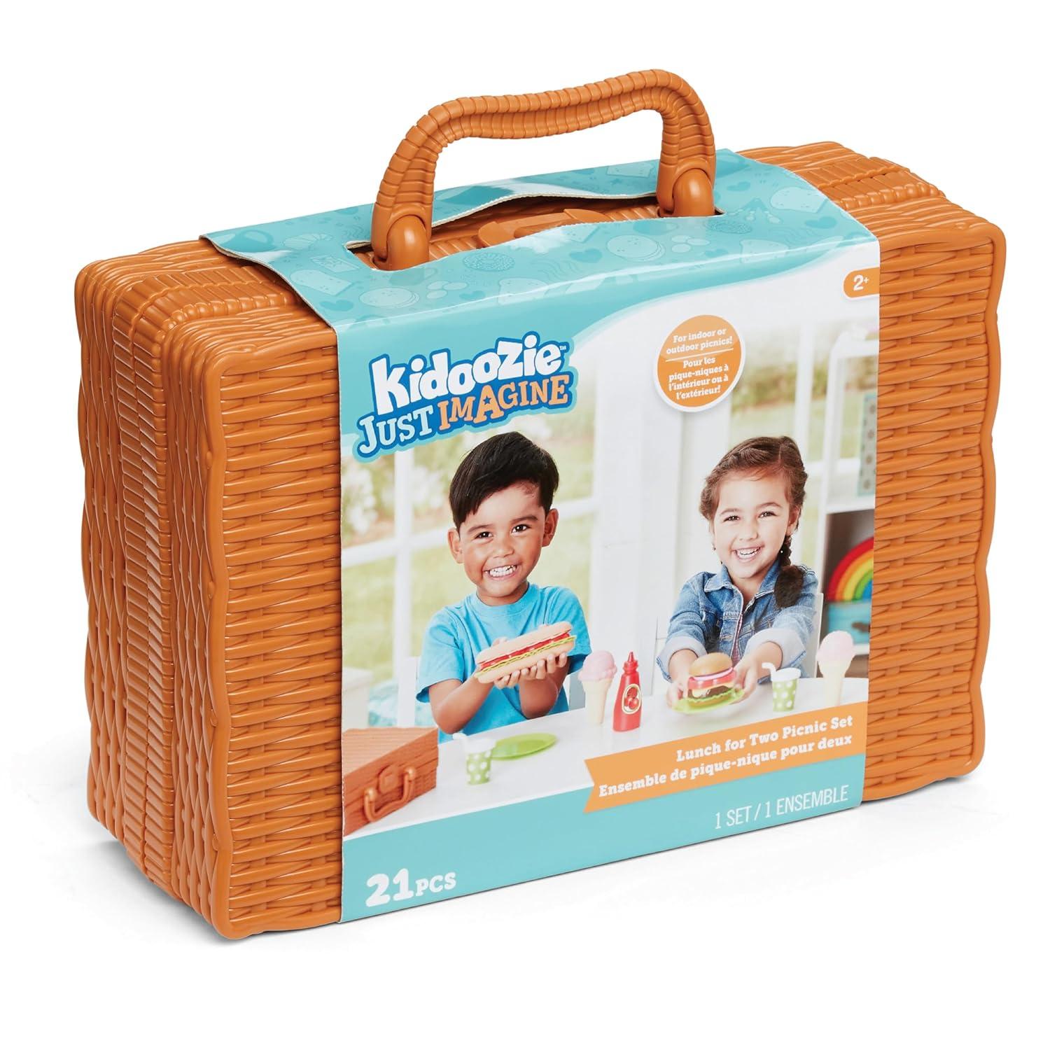 Kidoozie Lunch for Two Picnic Set - Spark Imaginative Feasts with Play Food Fun - The Perfect Indoor or Outdoor Playset for Ages 2+