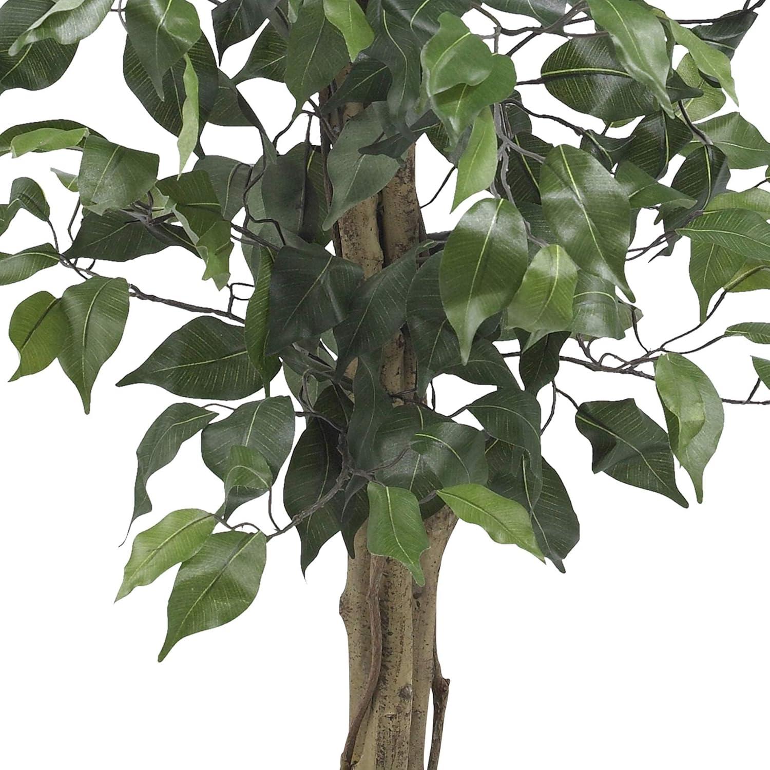 Nearly Natural 3' Ficus Artificial Tree, Green