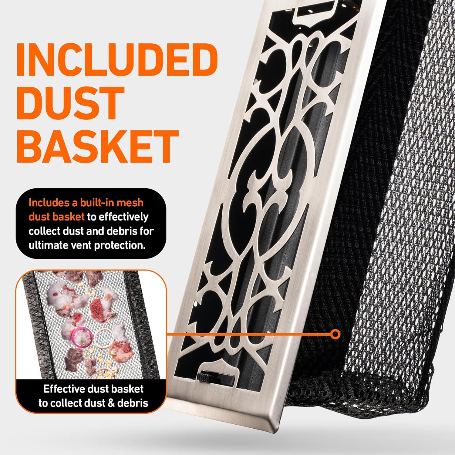 Home Intuition Victorian Floor Vent Cover Register With Mesh Net