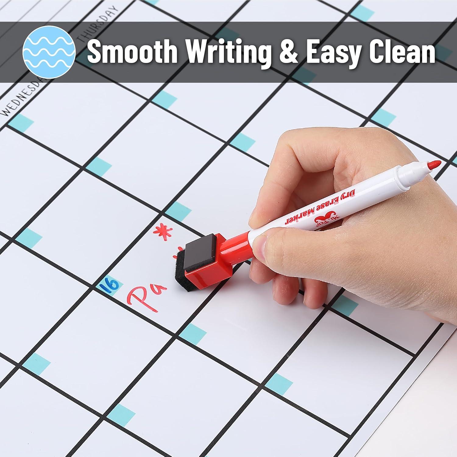 Mr. Pen- Dry Erase Calendar for Fridge, Magnetic, 14.7 x 11.8"