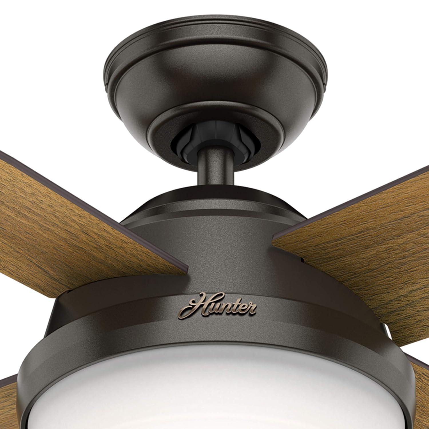 Dempsey 52" 4 - Blade Contemporary Indoor Ceiling Fan with Lights and Remote