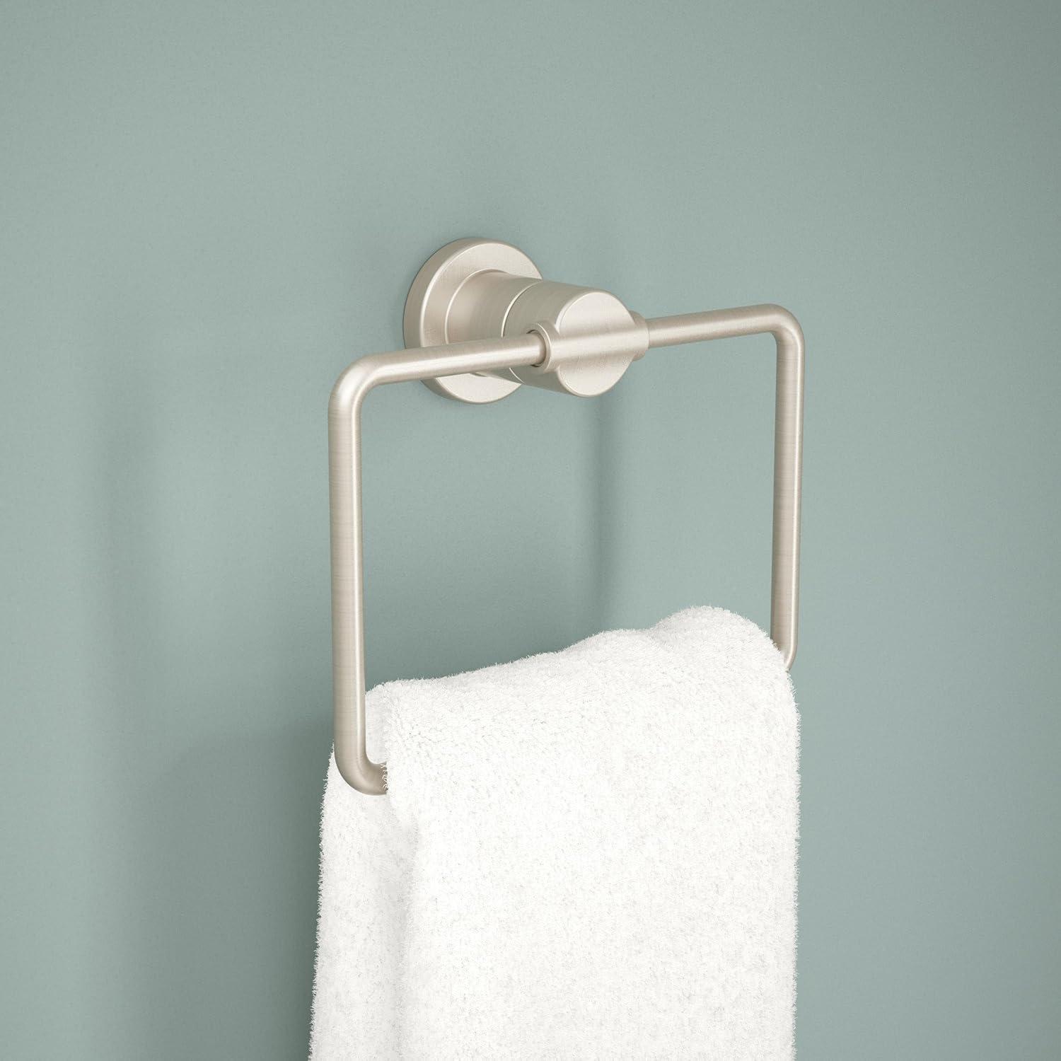 Nicoli Wall Mount Square Closed Towel Ring Bath Hardware Accessory