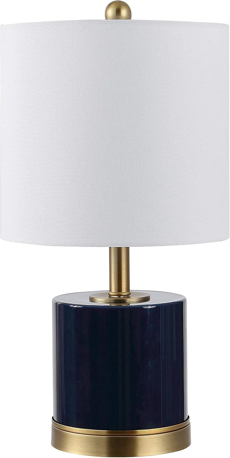 Jayce Glass Table Lamp (Set of 2) - Navy - Safavieh.