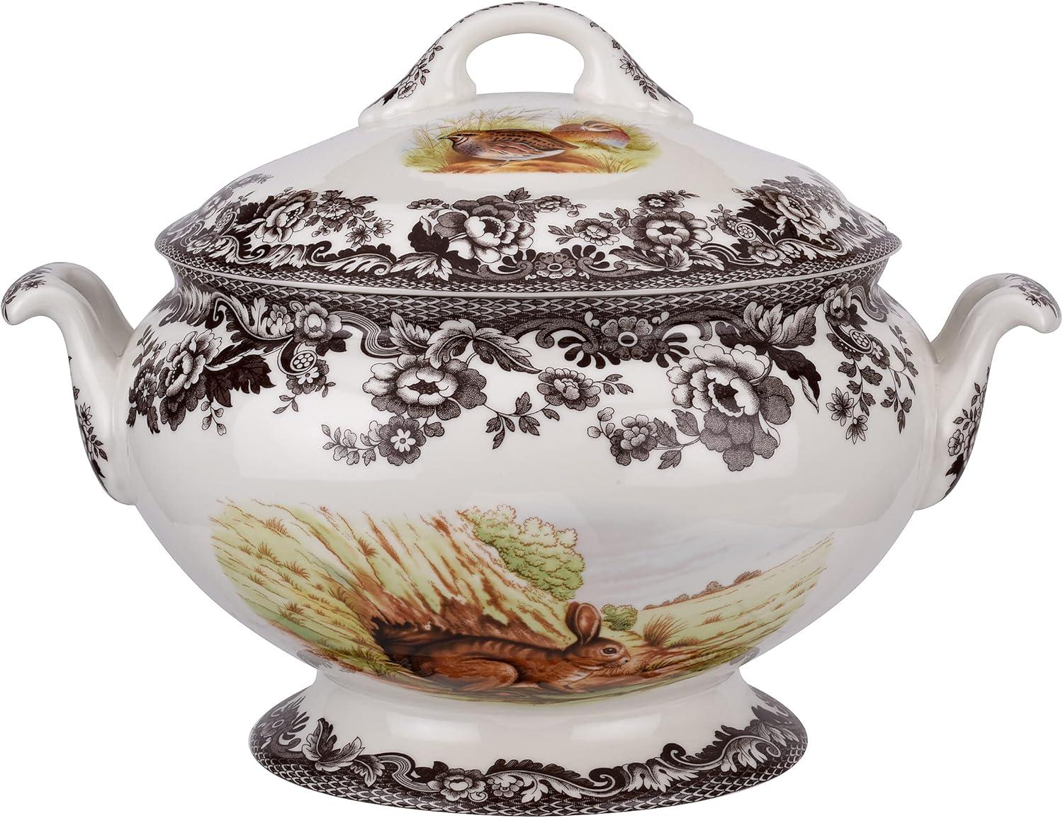 Spode Woodland 4.25 quart Covered Soup Tureen