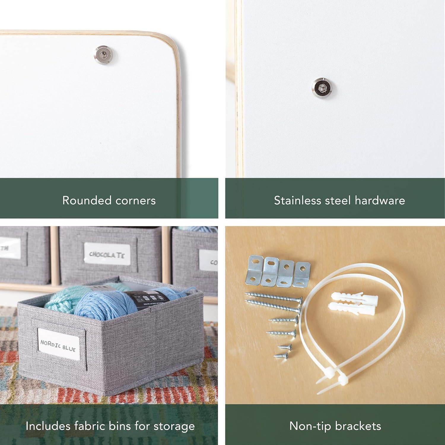EdQ Essentials Bin Cubby Storage Organizer