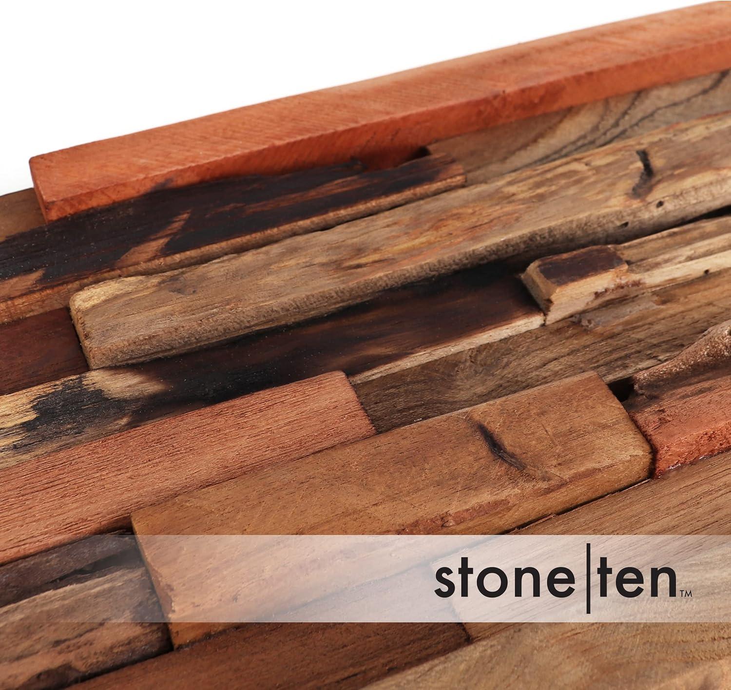 Stone Ten 7" x 21.25" Reclaimed Wood Wall Paneling (12-pack) (Set of 12)