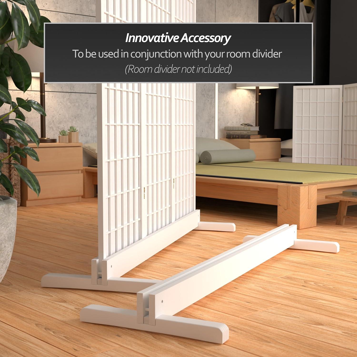 Room Divider Stand (Stand Only) 3-Panel White