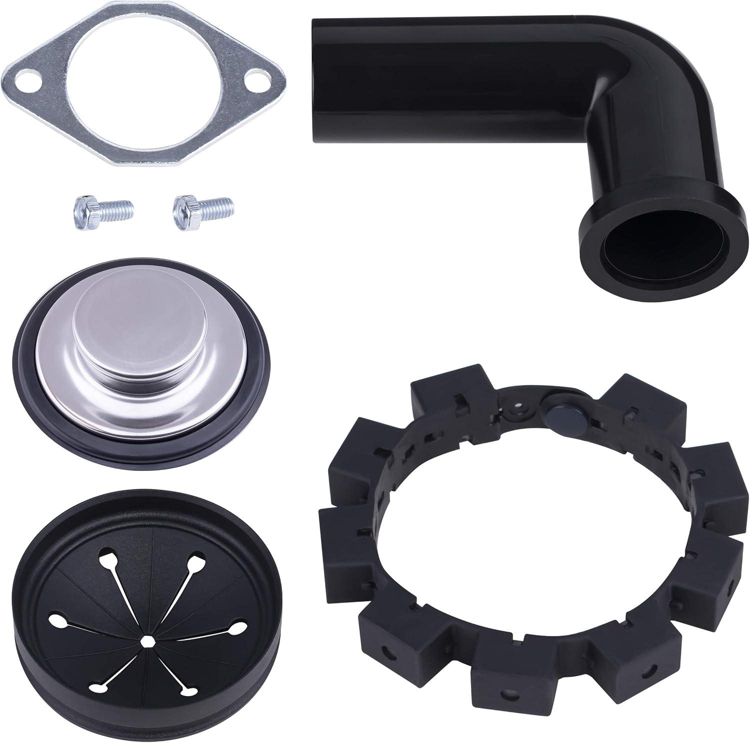 Eco Logic 3/4 HP Garbage Disposal with Brushed Nickel Sink Flange 10-US-EL-9-DS-3B-BN