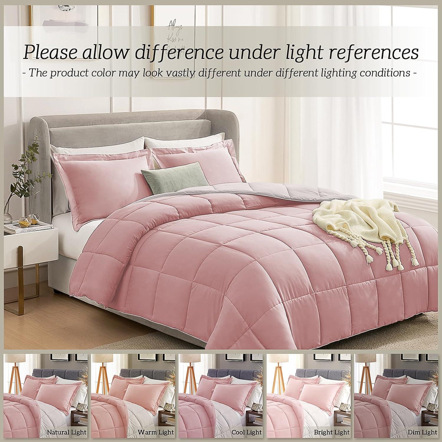 Nestl Nestl All Season Solid Lightweight Down Alternative Reversible Comforter