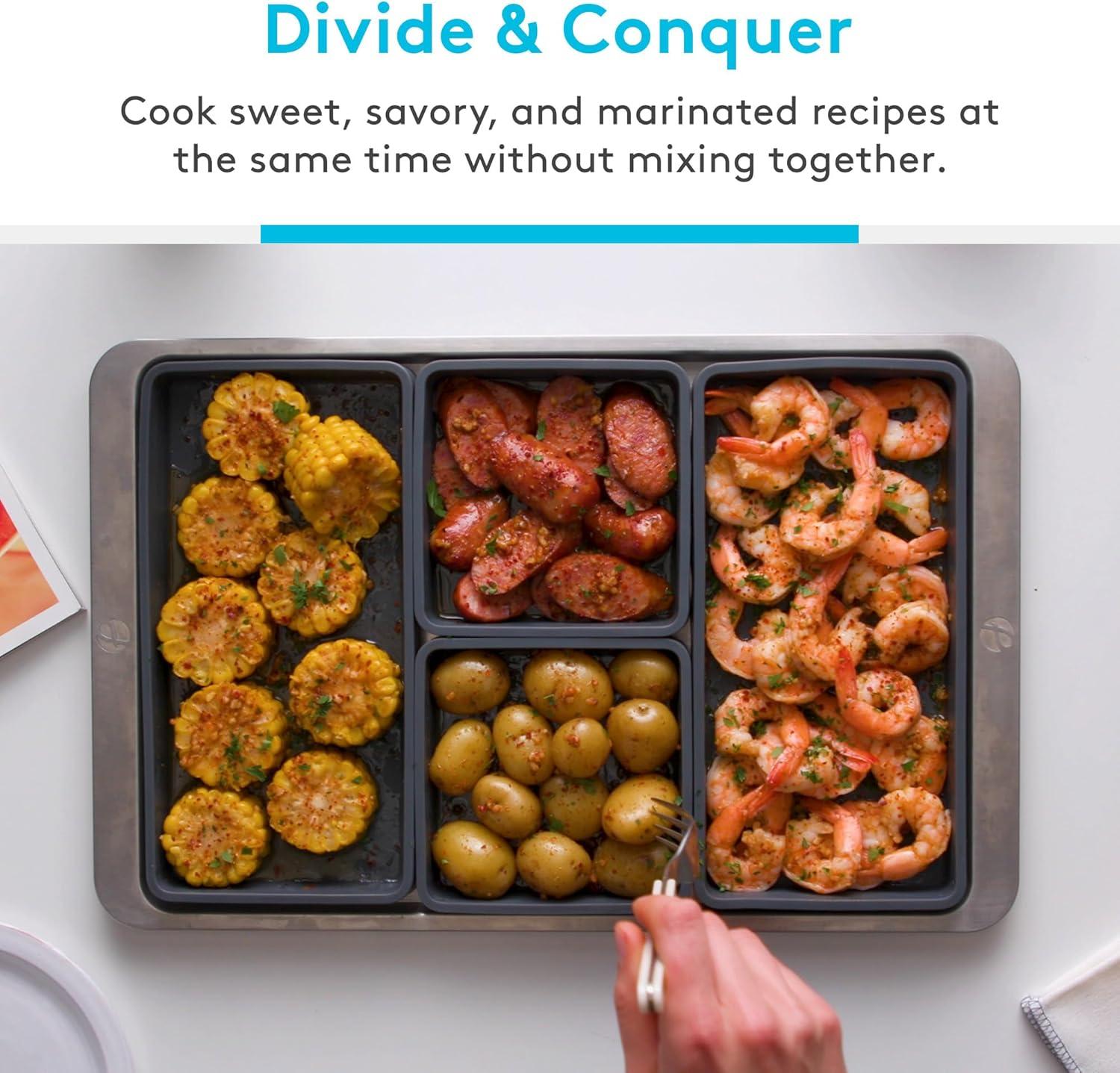 Modular Non-Stick Silicone Sheet Pan Divider Set