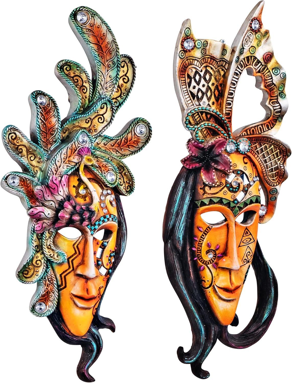 Design Toscano 2 Piece Masquerade Mask Wall Décor Set | Wayfair
