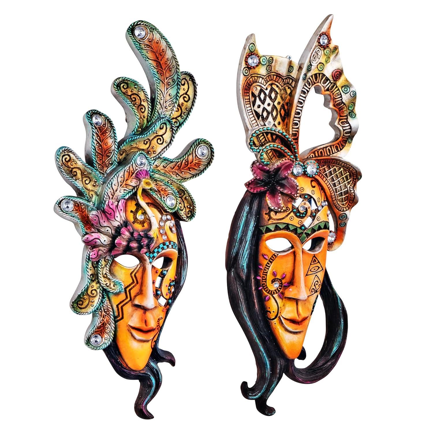 Design Toscano 2 Piece Masquerade Mask Wall Décor Set | Wayfair