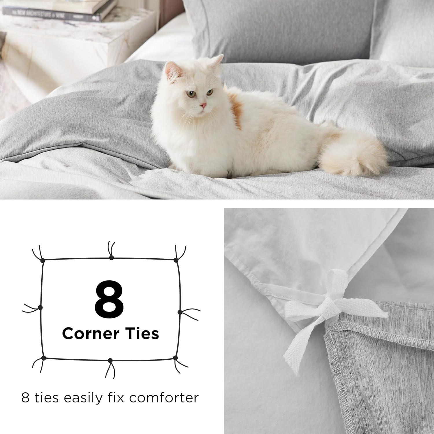Bedsure Bedsure Cationic Dyed Comforter Set Dorm Bedding