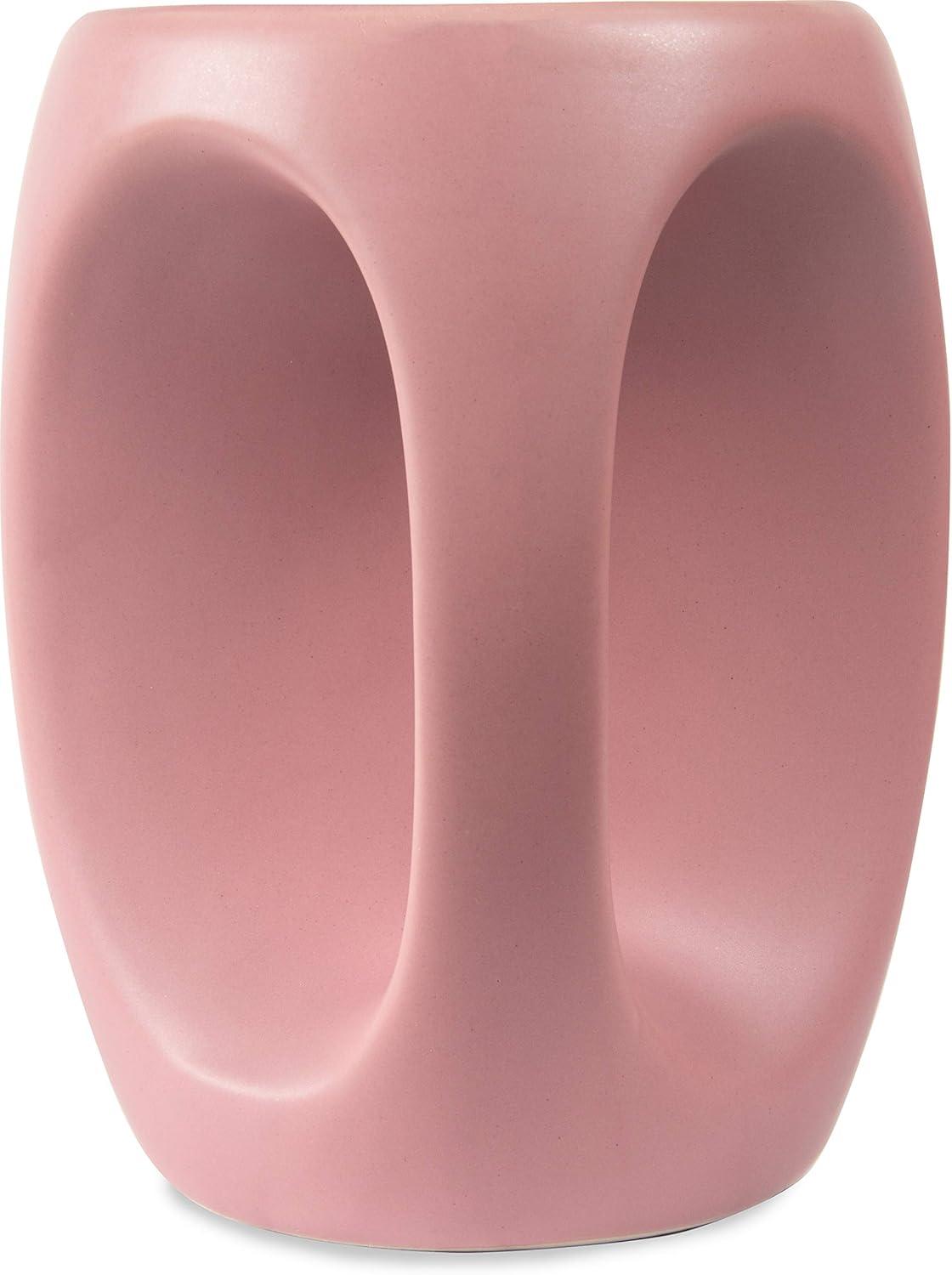 Pink Ceramic 16oz Sister Mug with Hand-Warming Handle