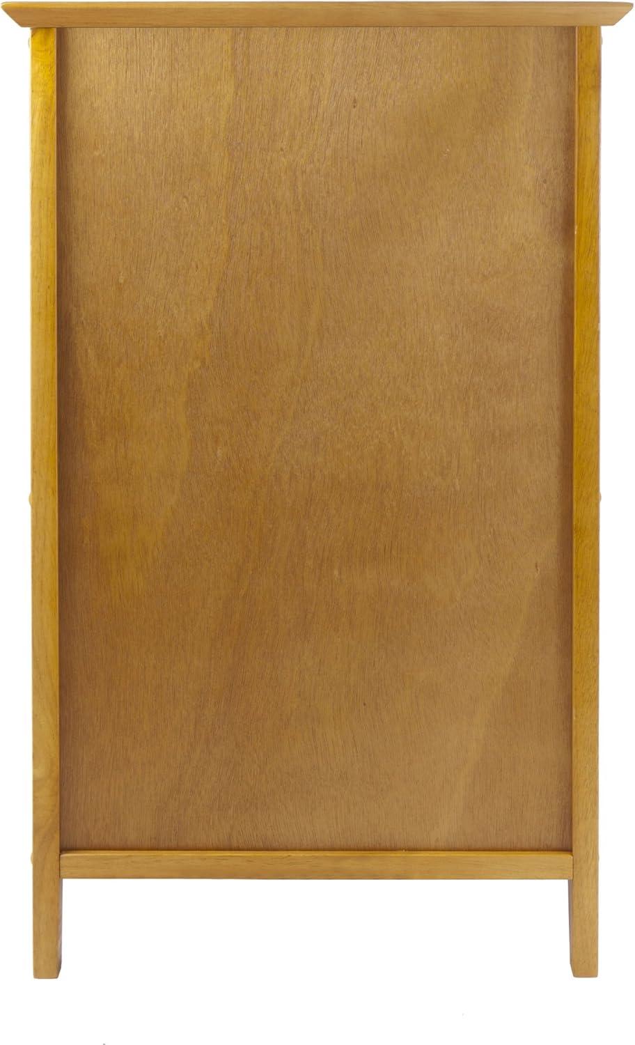 Transitional Honey Brown 3-Drawer Legal Size File Cabinet