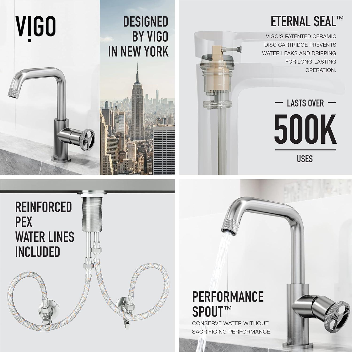 Cass 9" H Single Handle Single Hole Bathroom Faucet