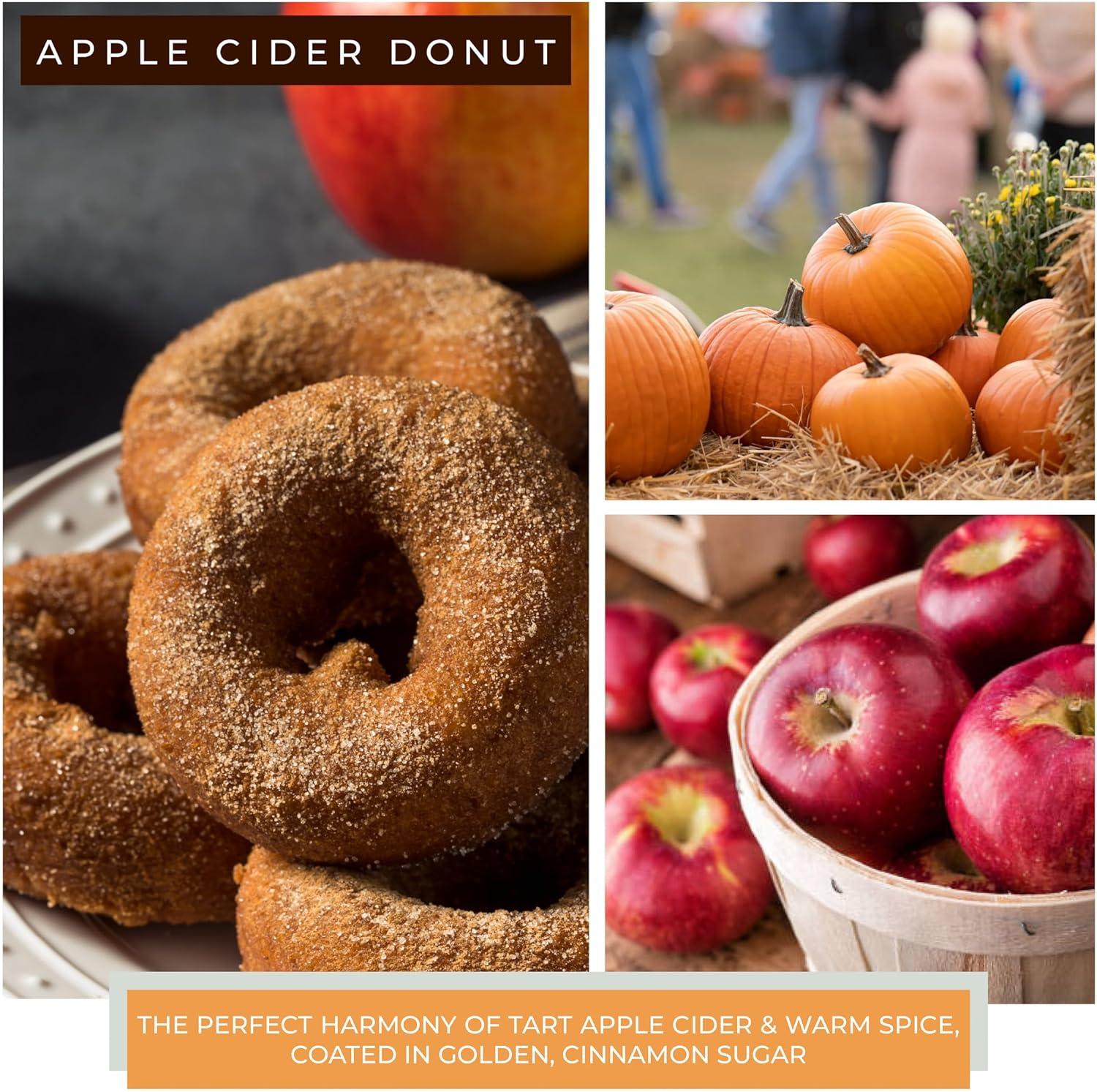 Apple Cider Donut Scented Fall Candle in Glass Jar