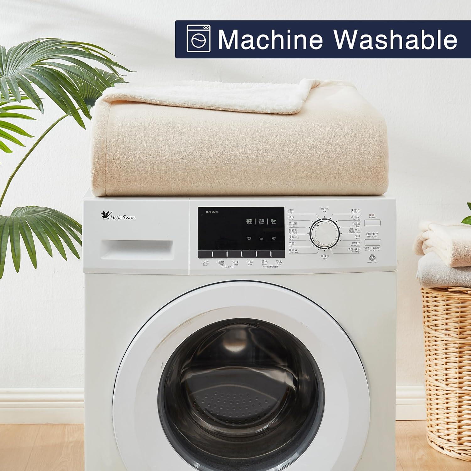 Casual Living CASUAL LIVING Machine Washable Easy Care Couch Warm Sofa Blankets, Throw,