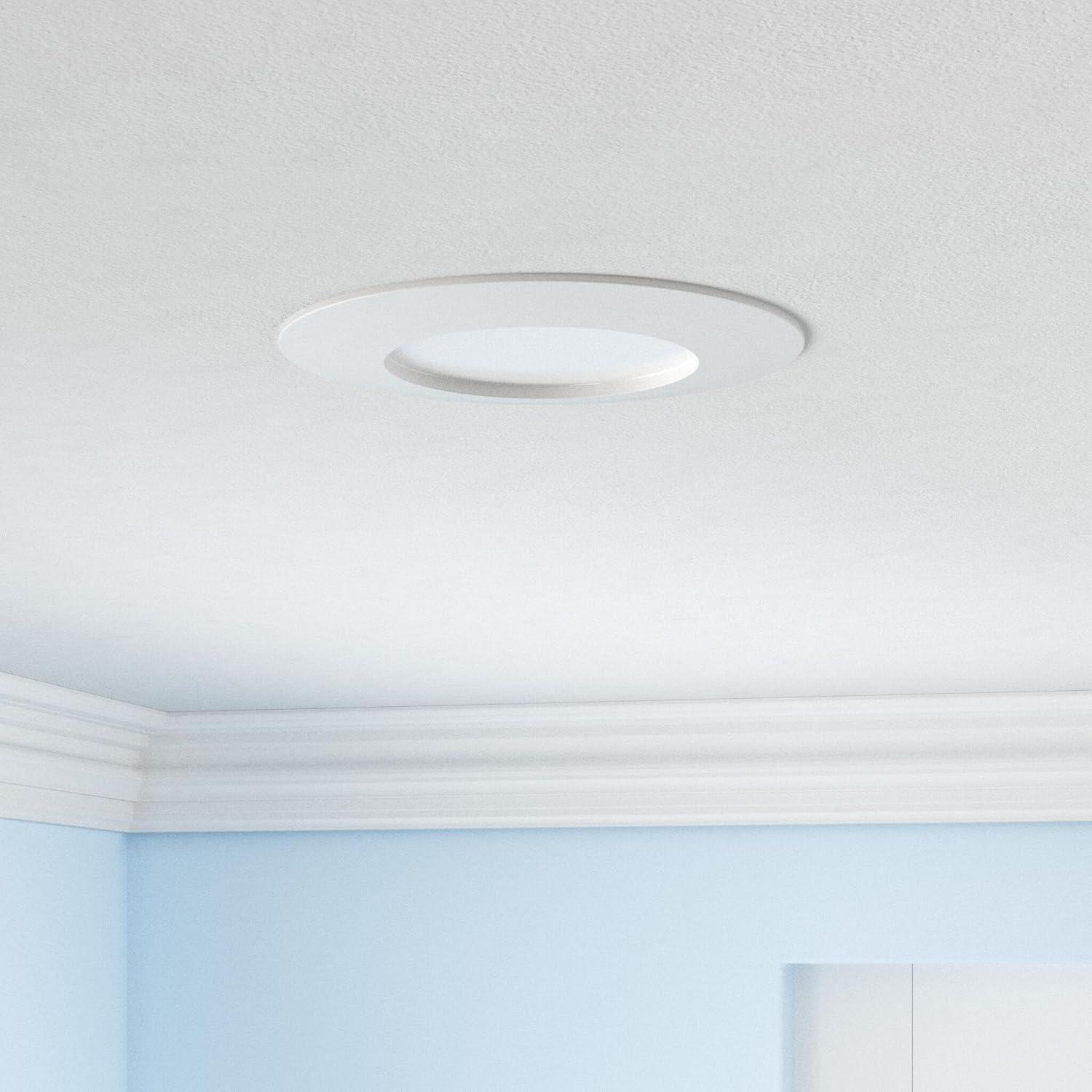 Jolux 6" Selectable 5CCT Adjustable LED Retrofit Recessed Lighting Kit for Easy Remodel Installation