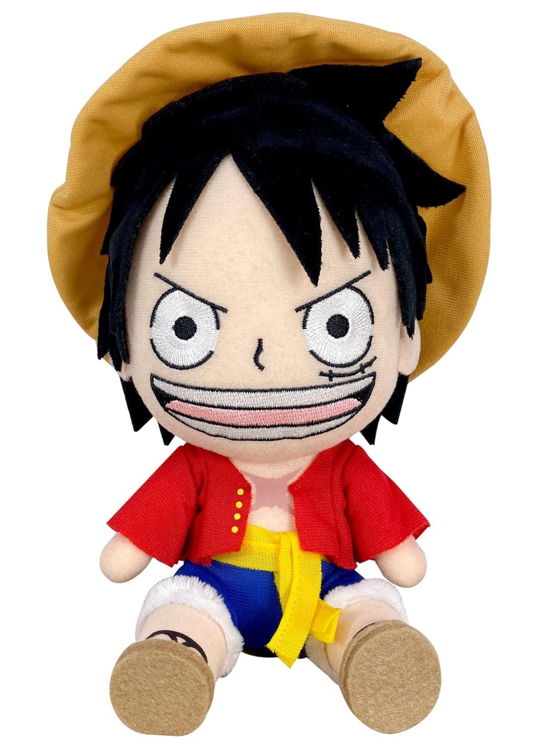 One Piece- Zou Arc Luffy Sitting Plush One Piece Stuffed Animal Plush Toys Kids Doll Toys