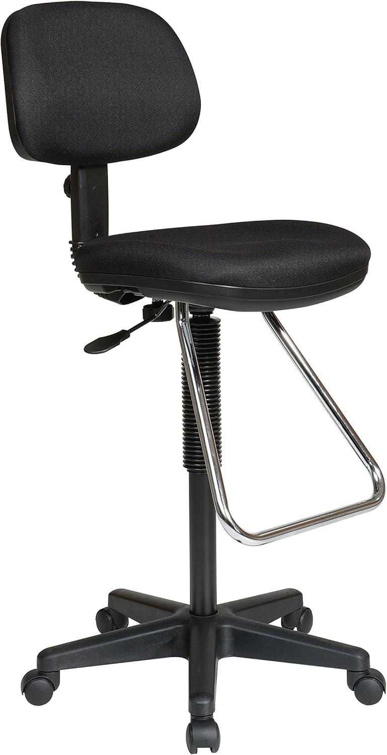 Polyester Blend Drafting Chair with Headrest