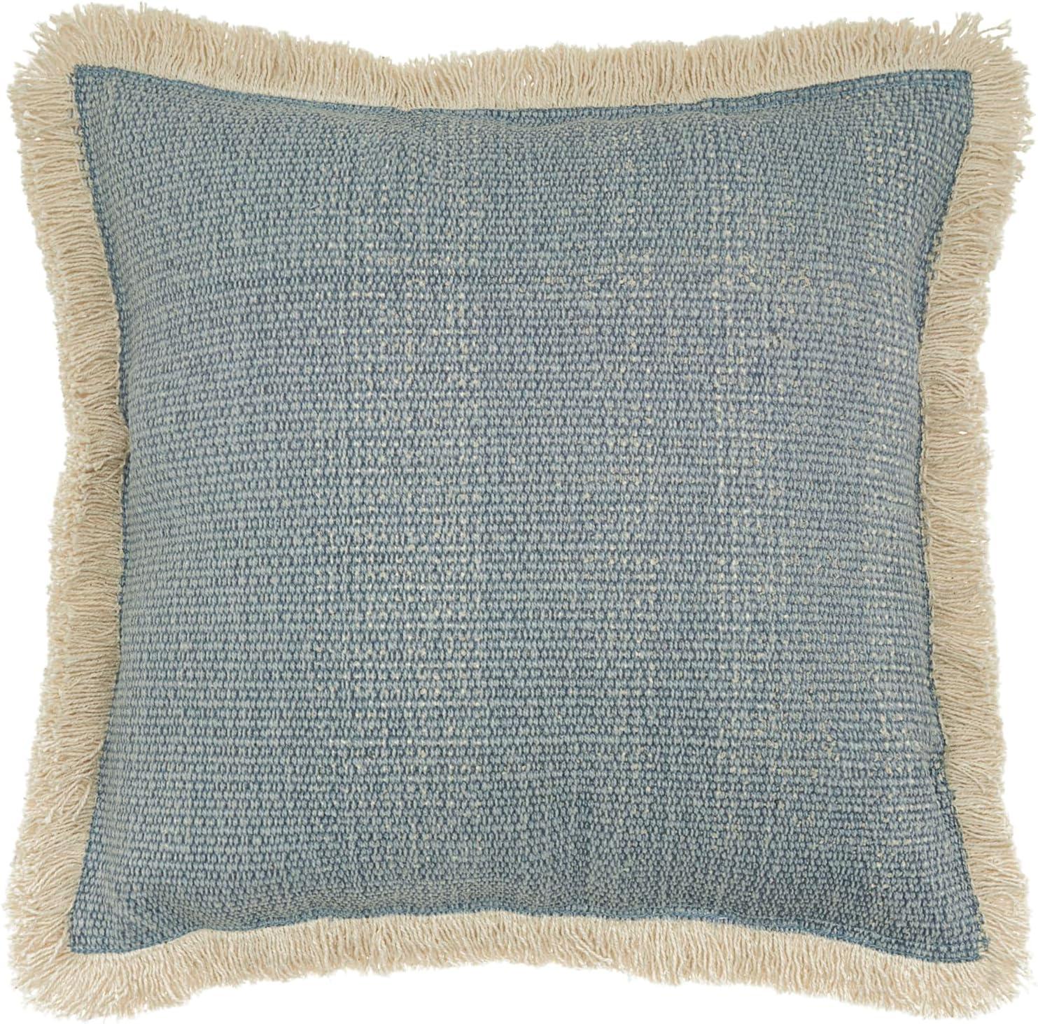 Nourison Life Styles Solid Ocean Decorative Throw Pillow , 18" x 18"