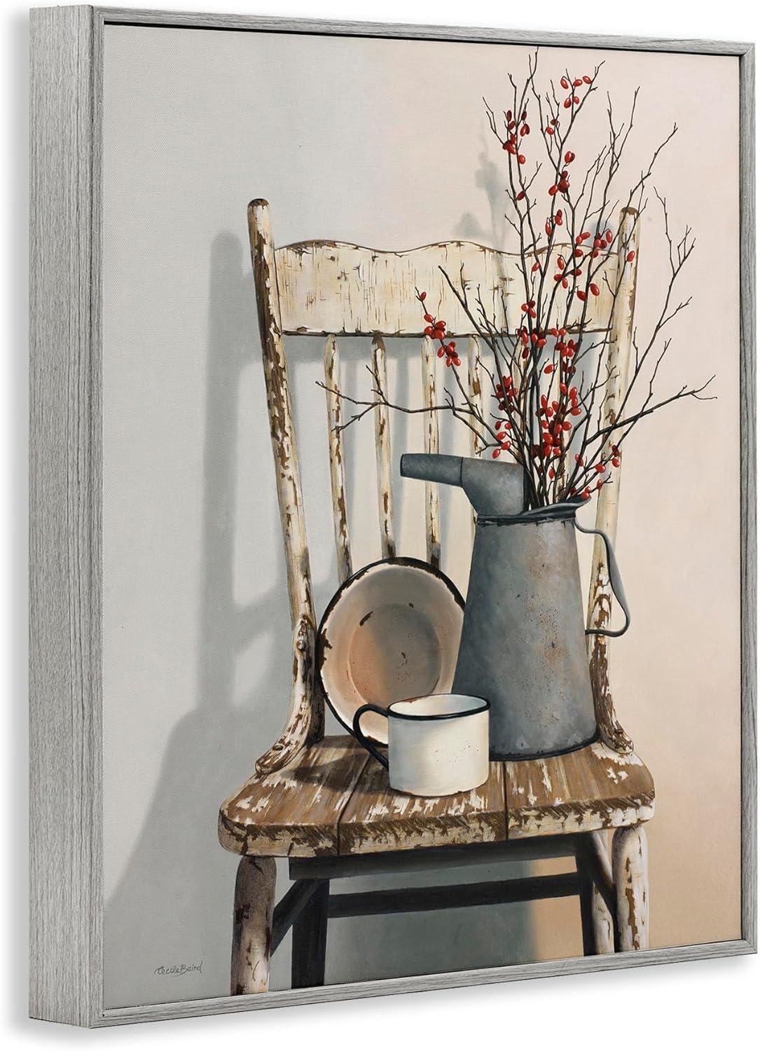 Stupell Industries Vintage Rustic Things Neutral Painting