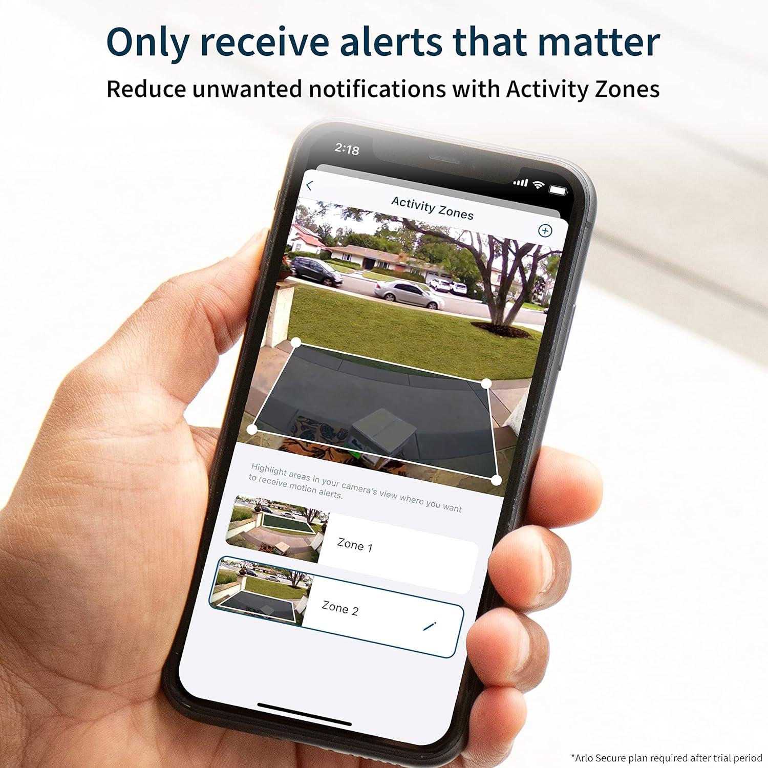 Arlo Essential 1080p Wired Video Doorbell - White