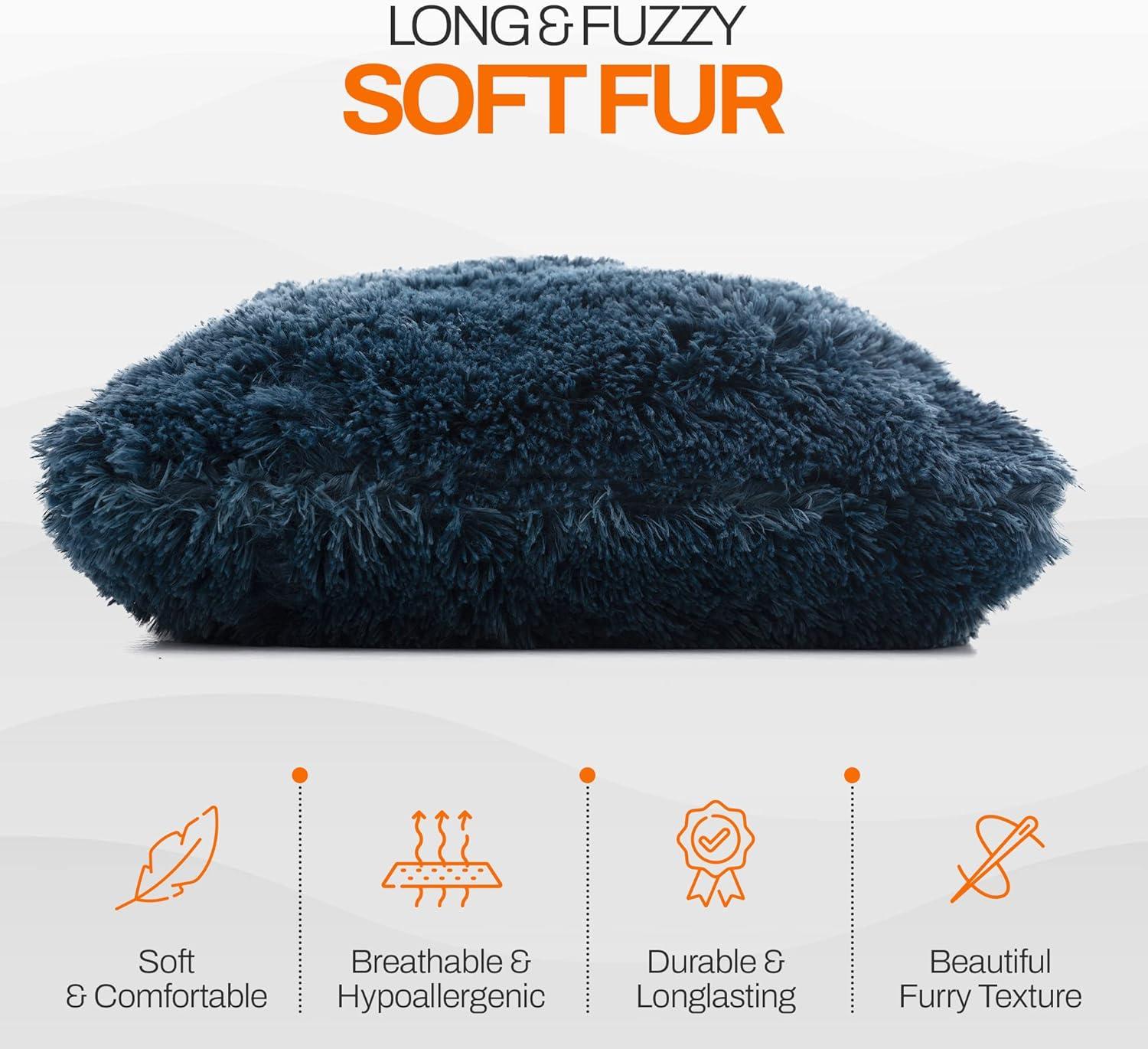 Faux Fur Throw Pillow