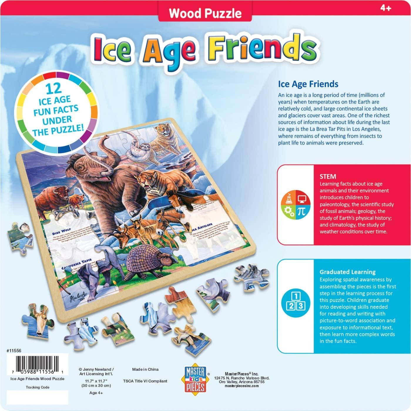 MasterPieces Inc Ice Age Friends 48 Piece Real Wood Jigsaw Puzzle