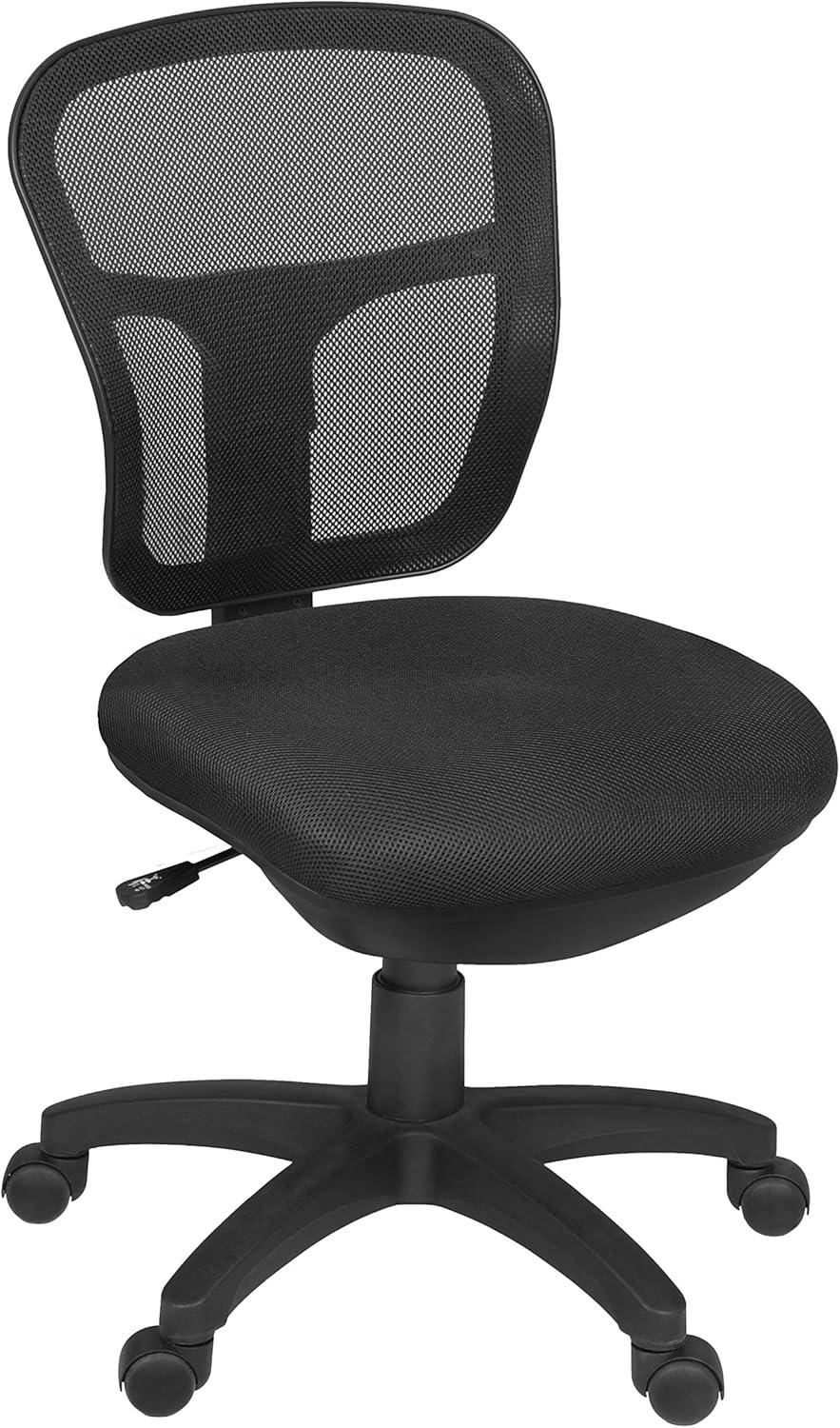 Armless Harrison Mesh Back Swivel Task Office Chair