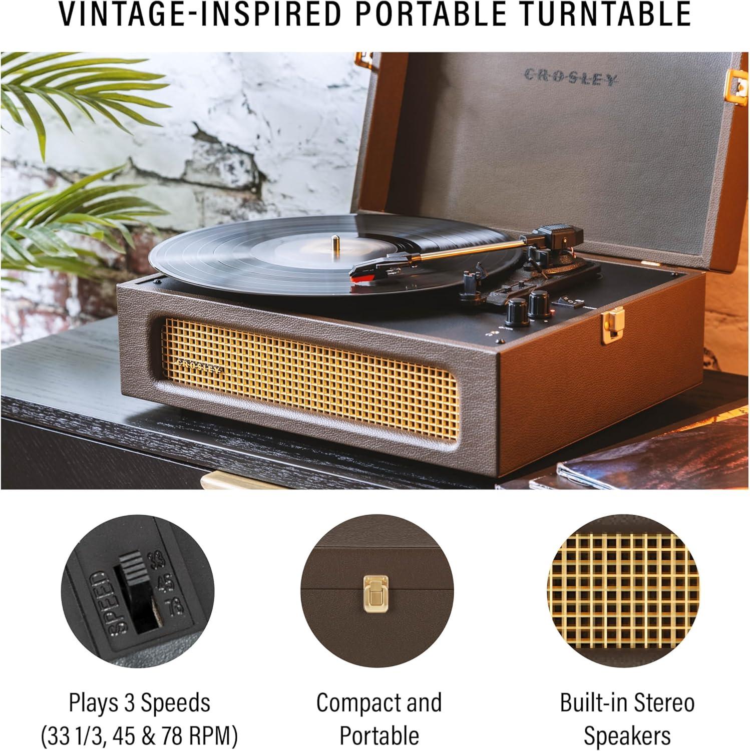 Crosley Voyager Record Player - Cocoa