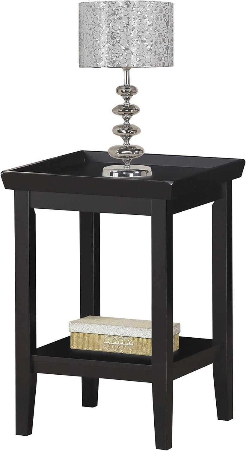 Ledgewood End Table with Shelf, Gray