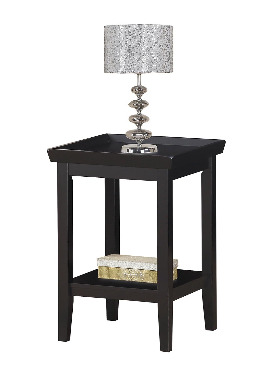 Ledgewood End Table with Shelf, Gray