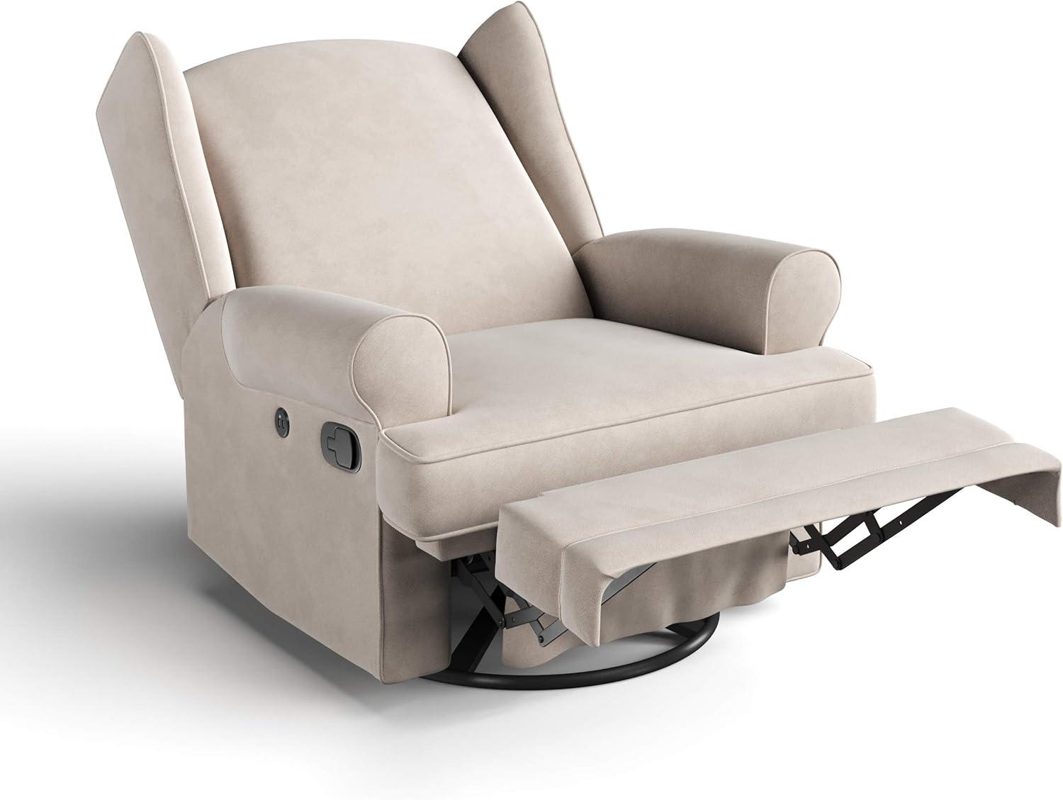 Serenity Swivel Reclining Glider Rocking Chair with USB