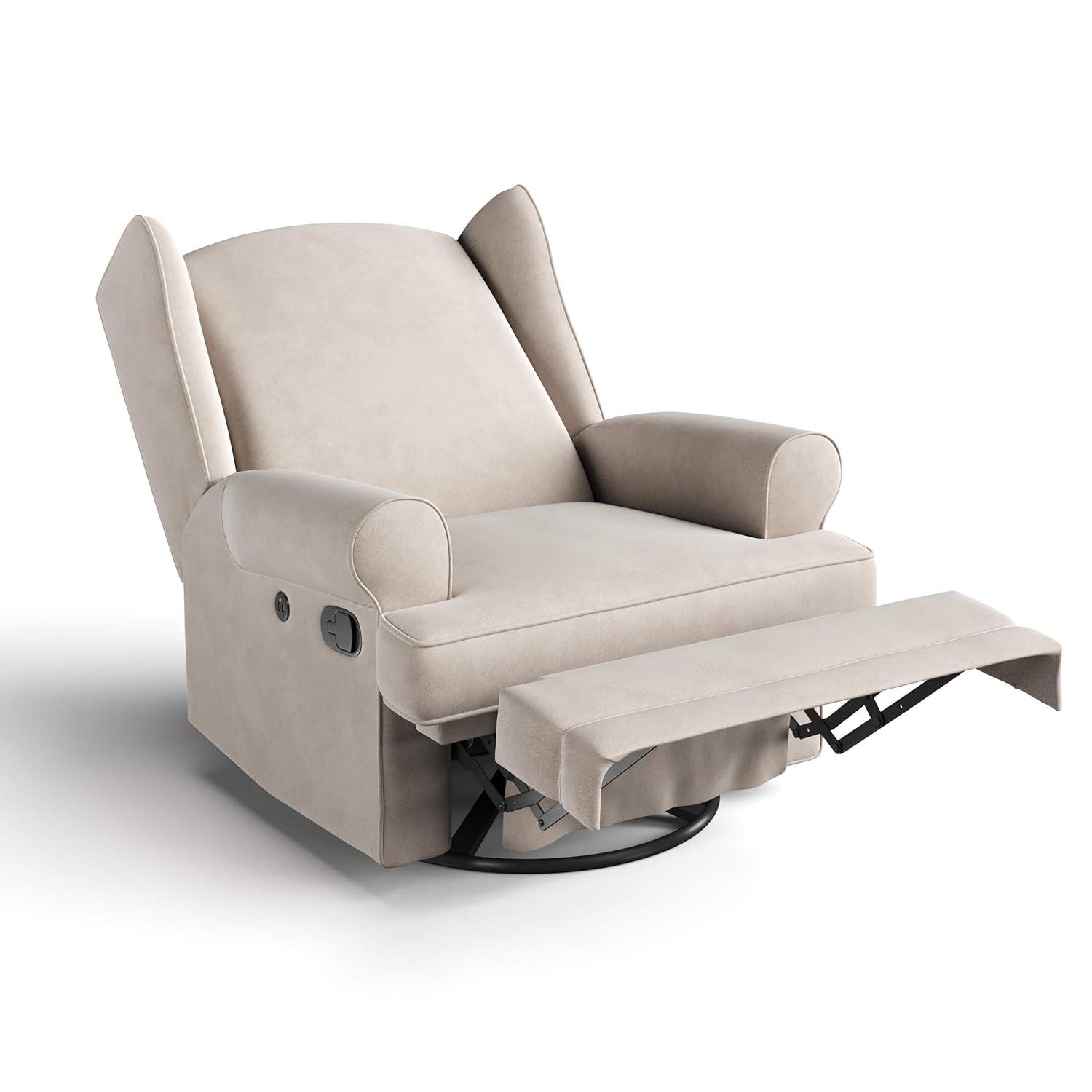 Serenity Swivel Reclining Glider Rocking Chair with USB