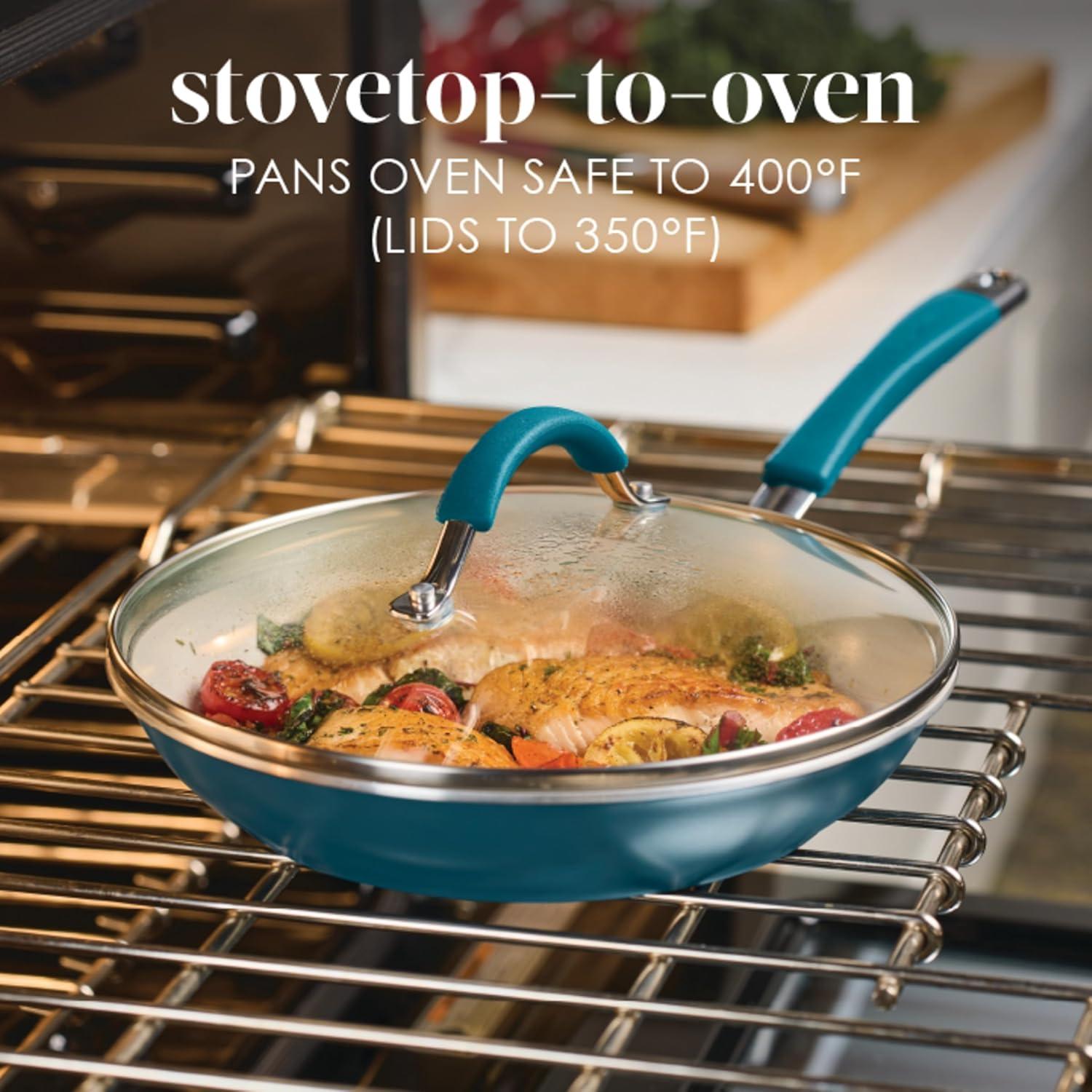 Rachael Ray Rachael Ray Cucina Ceramic Nonstick Cookware Pots And Pans Set, 10 Piece