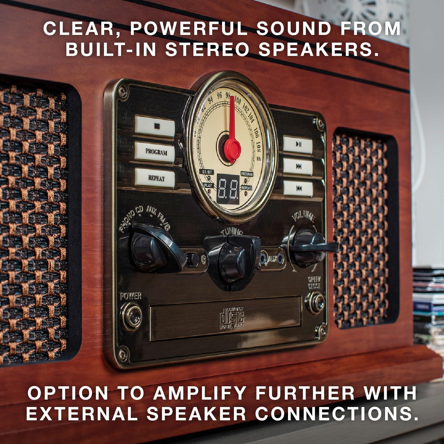 Victrola Quincy Wood Bluetooth Record Player