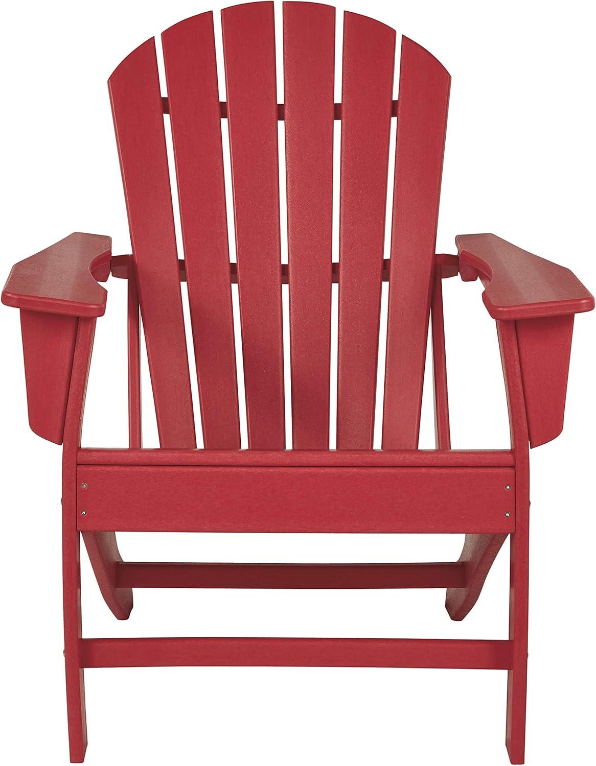 Signature Design by Ashley Contemporary Sundown Treasure Adirondack Chair  Red