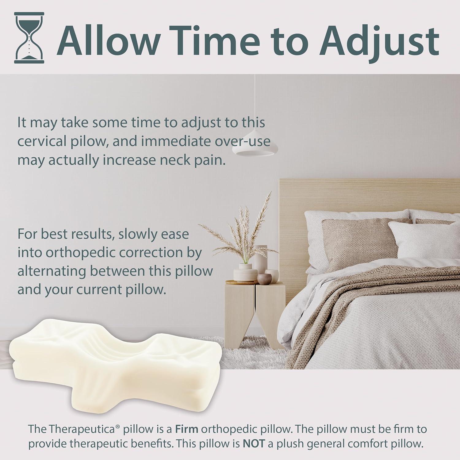 Therapeutica Orthopedic Sleeping Pillow, Helps Spinal Alignment & Neck Support